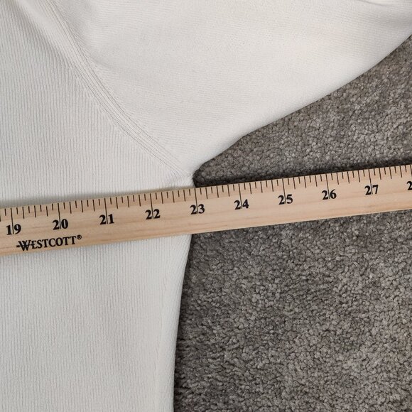 Moffi International Women's Cardigan Size L White Black Beaded Casual Stylish - Picture 8 of 10